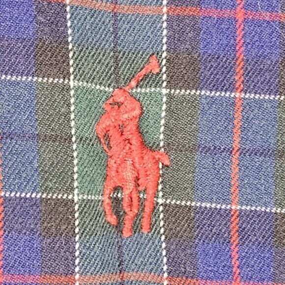 Ralph Lauren Dress Shirt Blake 100% Two-Ply Cotton Long Sleeve Men's Sz L Oxford - Picture 9 of 10